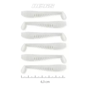   Nevis Impulse Shad 6,3cm 1,77gr 6buc/pachet Alb Nălucă de plastic