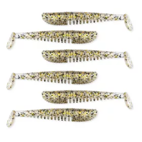   Nevis Impulse Shad 6,3cm 1,77gr 6buc/pachet Auriu Sclipici Nălucă de plastic