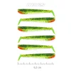 Nevis Impulse Shad 6,3cm 1,77gr 6buc/pachet Verde-Portocaliu Sclipici Nălucă de plastic