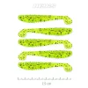 Nevis Impulse Shad 7,5cm 3,05gr 5buc/pachet Verde Fluo Sclipici Nălucă de plastic