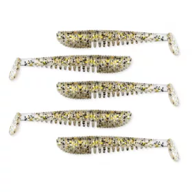   Nevis Impulse Shad 7,5cm 3,05gr 5buc/pachet Auriu Sclipici Nălucă de plastic