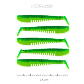   Nevis Impulse Shad 7,5cm 3,05gr 5buc/pachet Verde Sclipici Nălucă de plastic