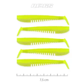   Nevis Impulse Shad 7,5cm 3,05gr 5buc/pachet Verde Fluo Nălucă de plastic