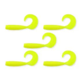   Nevis Twister 7,5cm 4,17gr 5buc/pachet Momeală plastic Galben