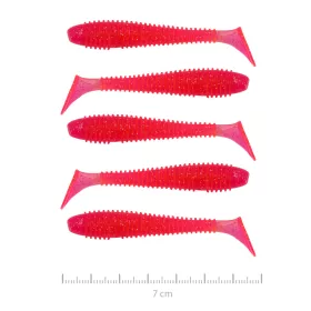   Nevis Vantage Swinger 7cm 2,96gr 5 buc/set Roz Sclipici Momeală Plastic