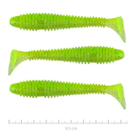   Nevis Vantage Swinger 9,5cm 7,18gr 3 buc/set Fluo Verde Sclipici III. Momeală Plastic