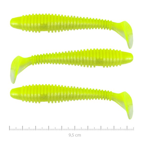 Nevis Vantage Swinger 9,5cm 7,18gr 3 buc/set Fluo Verde Sclipici II. Momeală Plastic