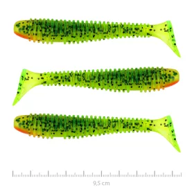   Nevis Vantage Swinger 9,5cm 7,18gr 3buc/set Flitter Verde-Portocaliu Naluci de plastic