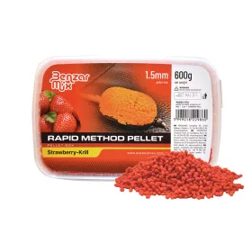   Benzár Mix Rapid Method Pelete 1,5mm Căpșună-Krill Pellet Box 600gr
