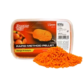   Benzár Mix Rapid Method Pellet 1,5mm Mango-Acid Butiric Pellet Box 600gr