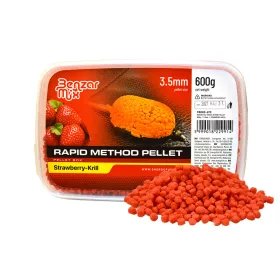   Benzár Mix Rapid Method Pellet 3,5mm Căpșuni-Krill Cutie de Pelete 600gr