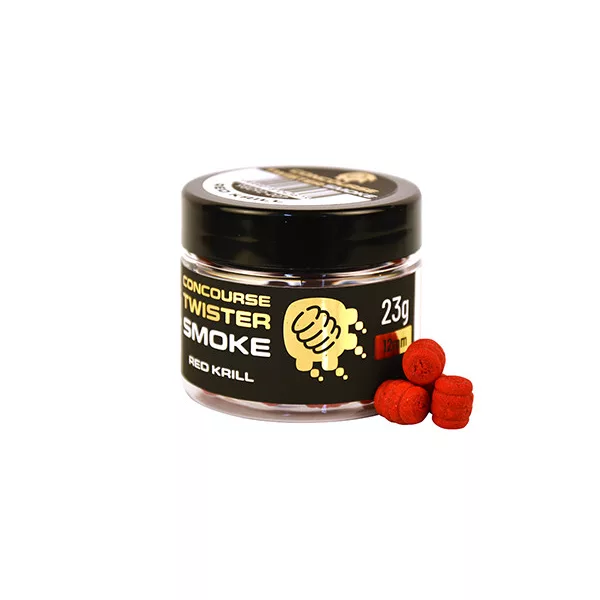 Benzár Concourse Twister Smoke Krill Roșu 12mm Momeală de cârlig 23gr