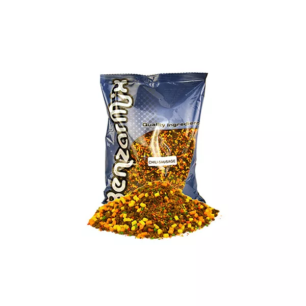 Benzár Mix Crushed PVA Bag Mix Chili-Cârnați Nadă 800gr