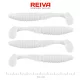 Reiva Zander Power Shad 10cm 7,05gr 4 buc/set (Alb) Naluci din plastic