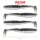 Reiva Zander Power Shad Magic Fish 10cm Momeală Plastic 4 buc
