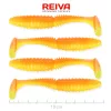 Reiva Zander Power Shad Portocaliu Lucios 10cm Momeală Plastic 4 buc