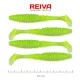Reiva Zander Power Shad 10cm 7,05gr 4 buc/set (Fluo Verde Sclipici I.) Naluci din plastic