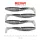 Reiva Zander Power Shad 10cm 7,05gr 4 buc/set (Argintiu Sclipici) Naluci din plastic