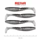 Reiva Zander Power Shad 10cm 7,05gr 4 buc/set (Argintiu Sclipici) Naluci din plastic