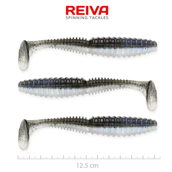 Reiva Zander Power Shad Pește Magic 12,5cm Momeală din plastic 3 buc