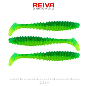   Reiva Zander Power Shad Poison Green 12,5cm Naluci Plastic 3buc