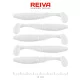 Reiva Zander Power Shad 8cm 3,18gr 5buc/pachet (Alb) Nălucă de plastic