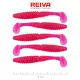 Reiva Zander Power Shad 8cm 3,18gr 5buc/pachet (Flitter Roz) Nălucă de plastic