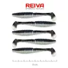 Reiva Zander Power Shad 8cm 3,18gr 5buc/pachet (Negru Argintiu) Nălucă de plastic