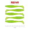 Reiva Zander Power Shad 8cm 3,18gr 5buc/pachet (Flitter Verde Fluo I.) Nălucă de plastic