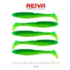 Reiva Zander Power Shad 8cm 3,18gr 5buc/pachet (Flitter Verde) Nălucă de plastic