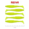 Reiva Zander Power Shad 8cm 3,18gr 5buc/pachet (Verde Fluo) Nălucă de plastic