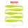 Reiva Zander Power Shad 8cm 3,18gr 5buc/pachet (Verde Fluo) Nălucă de plastic