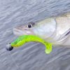 Reiva Zander Power Shad 8cm 3,18gr 5buc/pachet (Flitter Verde-Portocaliu) Nălucă de plastic