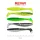 Reiva Zander Power Shad 8cm 3,18gr 5 buc/set (5 culori) Naluci din plastic