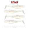 Reiva Flat Minnow Shad 10cm Pearl Dot Momeală Plastică 4 bucăți