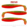 Reiva Flat Minnow shad 12,5cm 3buc/pachet (Verde-Portocaliu cu sclipici) Nalucă de plastic