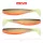 Reiva Flat Minnow shad 12,5cm 3buc/pachet (Negru-Alb-Portocaliu) Nalucă de plastic