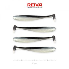 Reiva Flash Shad 10cm 4buc/set Naluci de plastic
