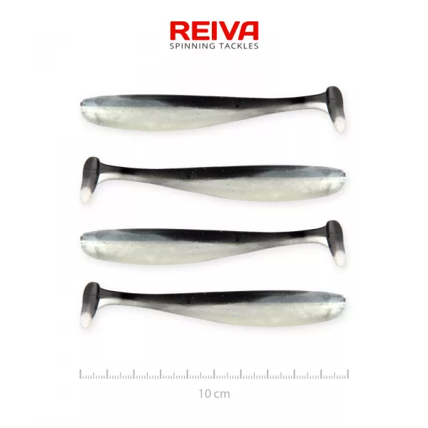 Reiva Flash Shad 10cm 4buc/set Naluci de plastic