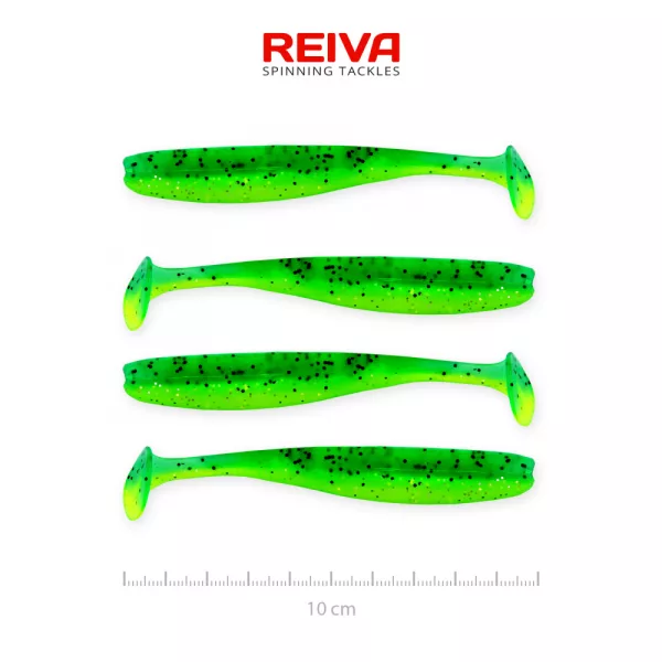 Reiva Flash Shad 10cm 4buc/set Naluci de plastic