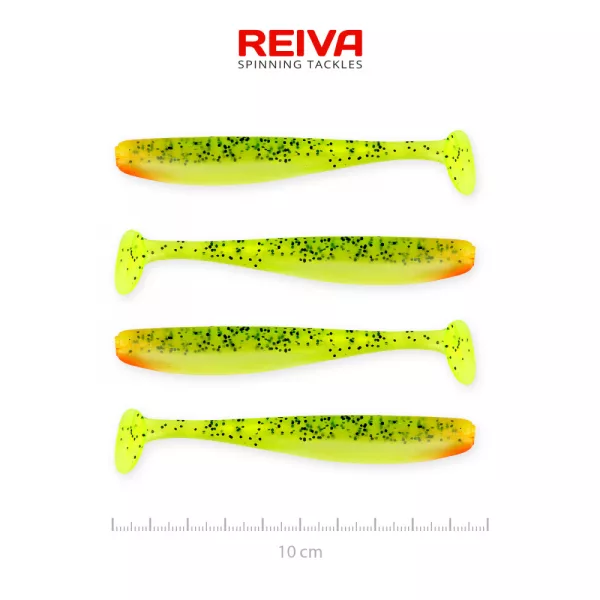 Reiva Flash Shad 10cm 4buc/set Naluci de plastic