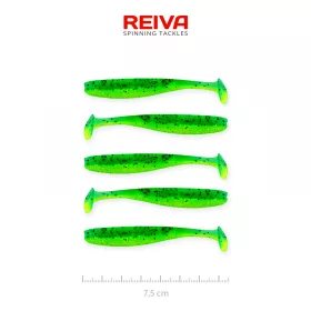 Reiva Flash Shad 7,5cm 2,26gr 5buc/set Naluci de plastic