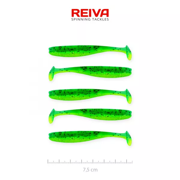 Reiva Flash Shad 7,5cm 2,26gr 5buc/set Naluci de plastic