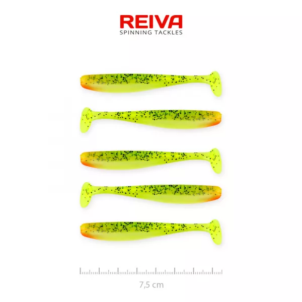 Reiva Flash Shad 7,5cm 2,26gr 5buc/set Naluci de plastic