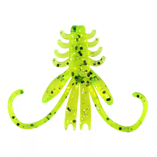 Reiva NYMPH 6cm 12 buc/set Fluo Verde Sclipici Naluci din plastic