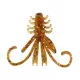 Reiva NYMPH 6cm 12buc/pachet Maro cu sclipici Nalucă de plastic