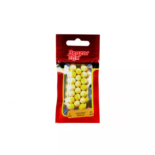 Benzár Mix Instant Bicolor Method Nucă de cocos-Vanilie 8mm Pop Up 20 buc