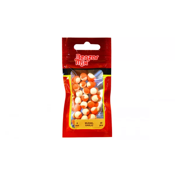 Benzár Mix Instant Bicolor Method Scoică-Usturoi 8mm Pop Up 20 buc