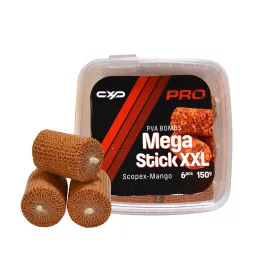   Carp Expert Pro Mega Bombs PVA Sticks Scopex-Mangó PVA Hurka 6db