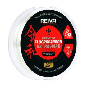   Reiva Reiva Fluorocarbon 25m 0.40mm Fir monofilament pentru forfac-Transparent